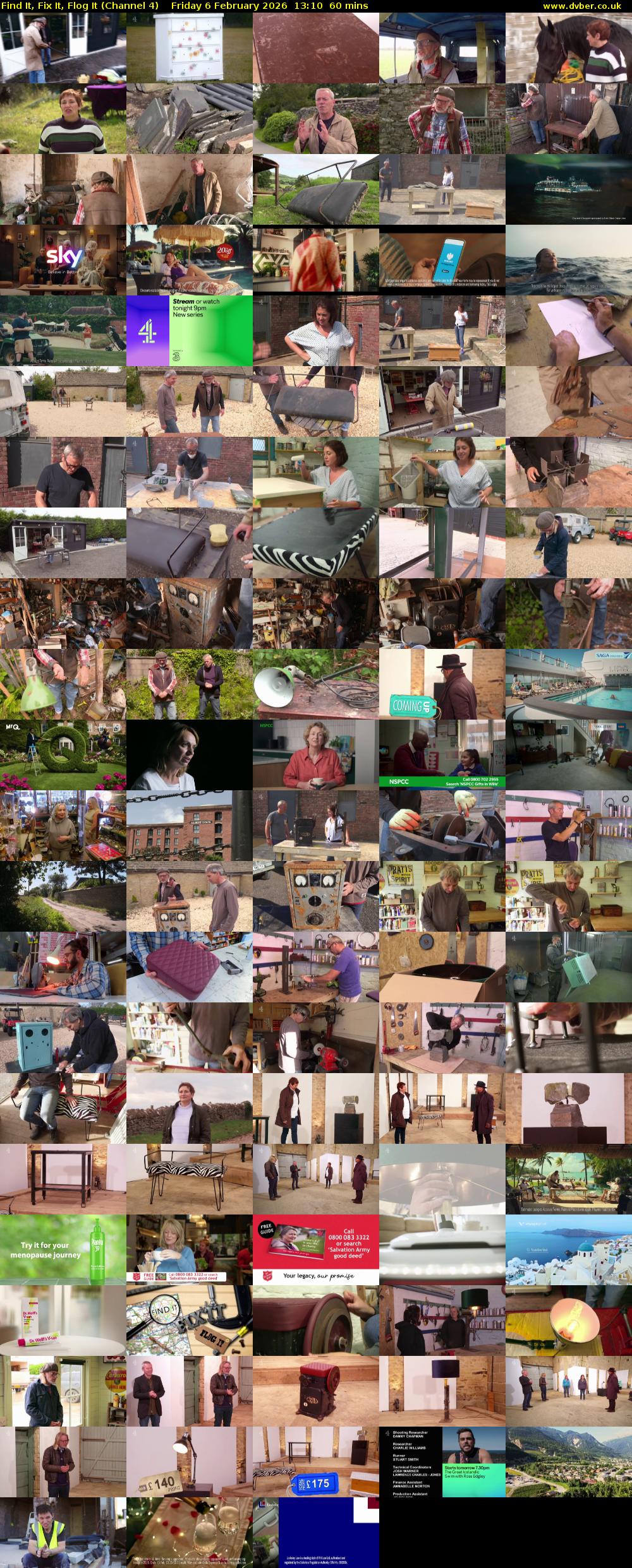 Find It, Fix It, Flog It (Channel 4) Friday 6 February 2026 13:10 - 14:10