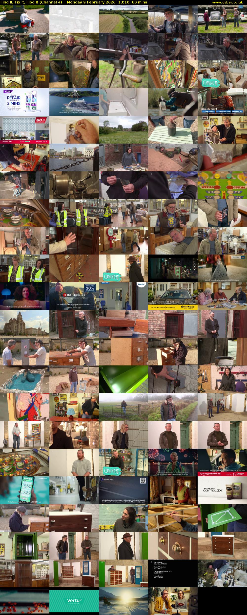 Find It, Fix It, Flog It (Channel 4) Monday 9 February 2026 13:10 - 14:10