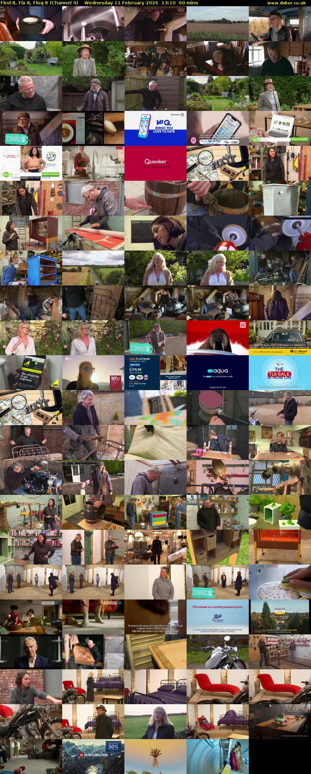 Find It, Fix It, Flog It (Channel 4) Wednesday 11 February 2026 13:10 - 14:10