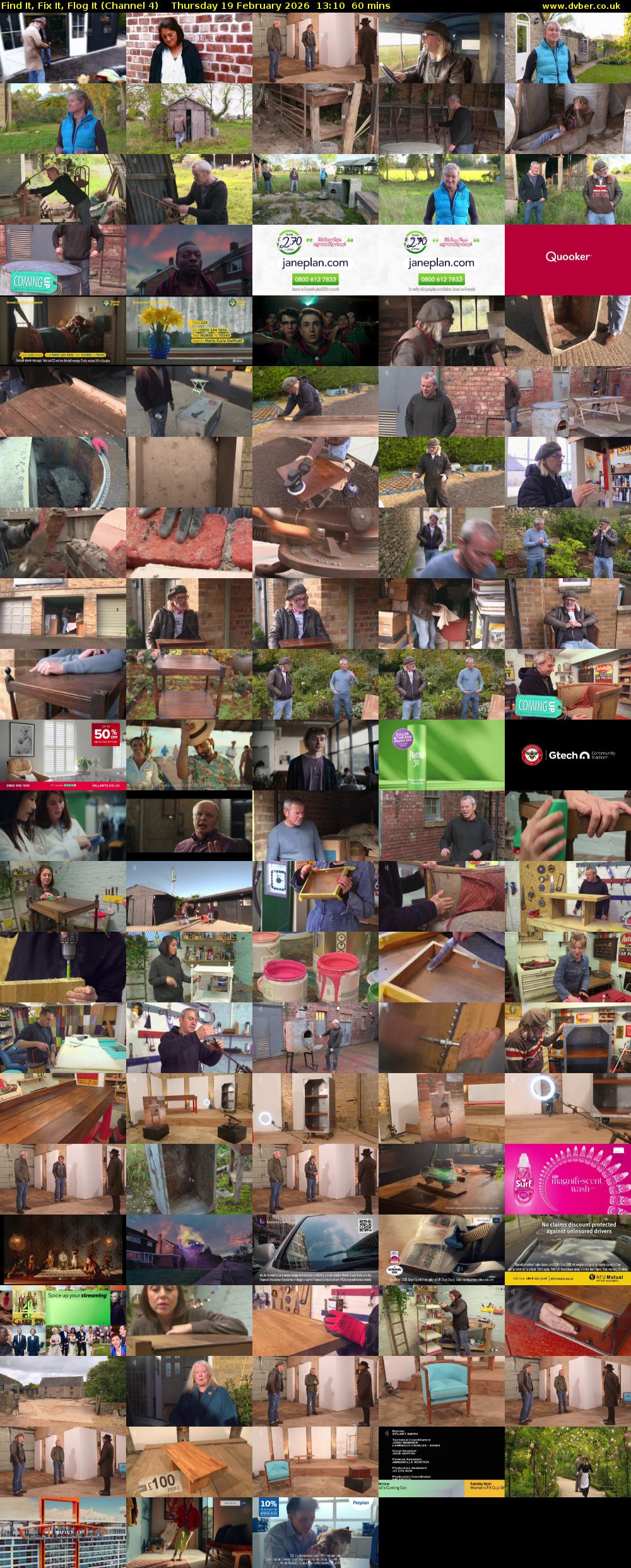 Find It, Fix It, Flog It (Channel 4) Thursday 19 February 2026 13:10 - 14:10