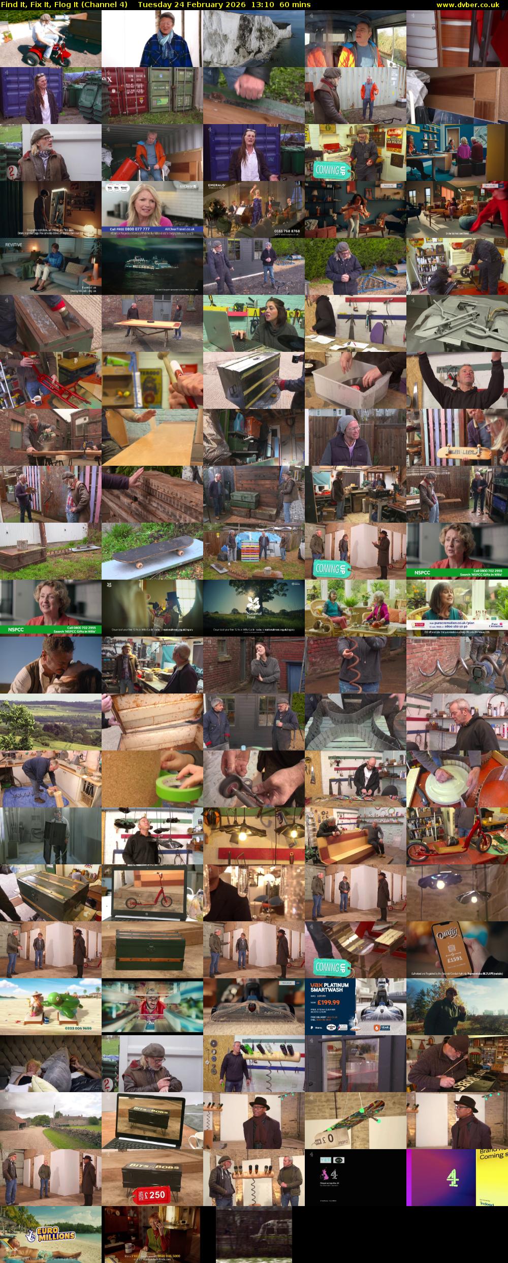 Find It, Fix It, Flog It (Channel 4) Tuesday 24 February 2026 13:10 - 14:10