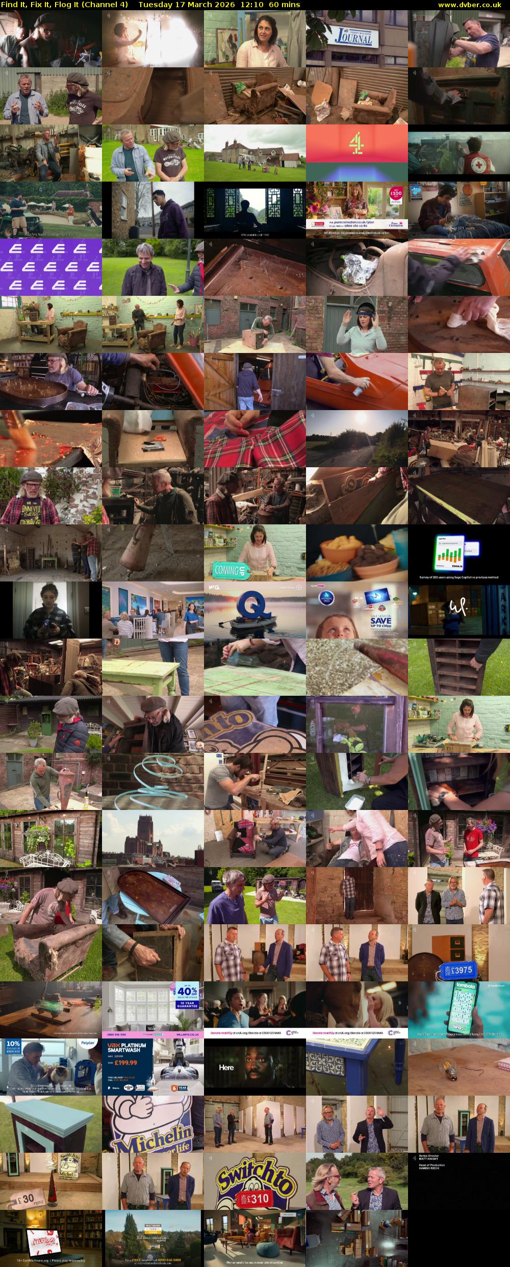 Find It, Fix It, Flog It (Channel 4) Tuesday 17 March 2026 12:10 - 13:10
