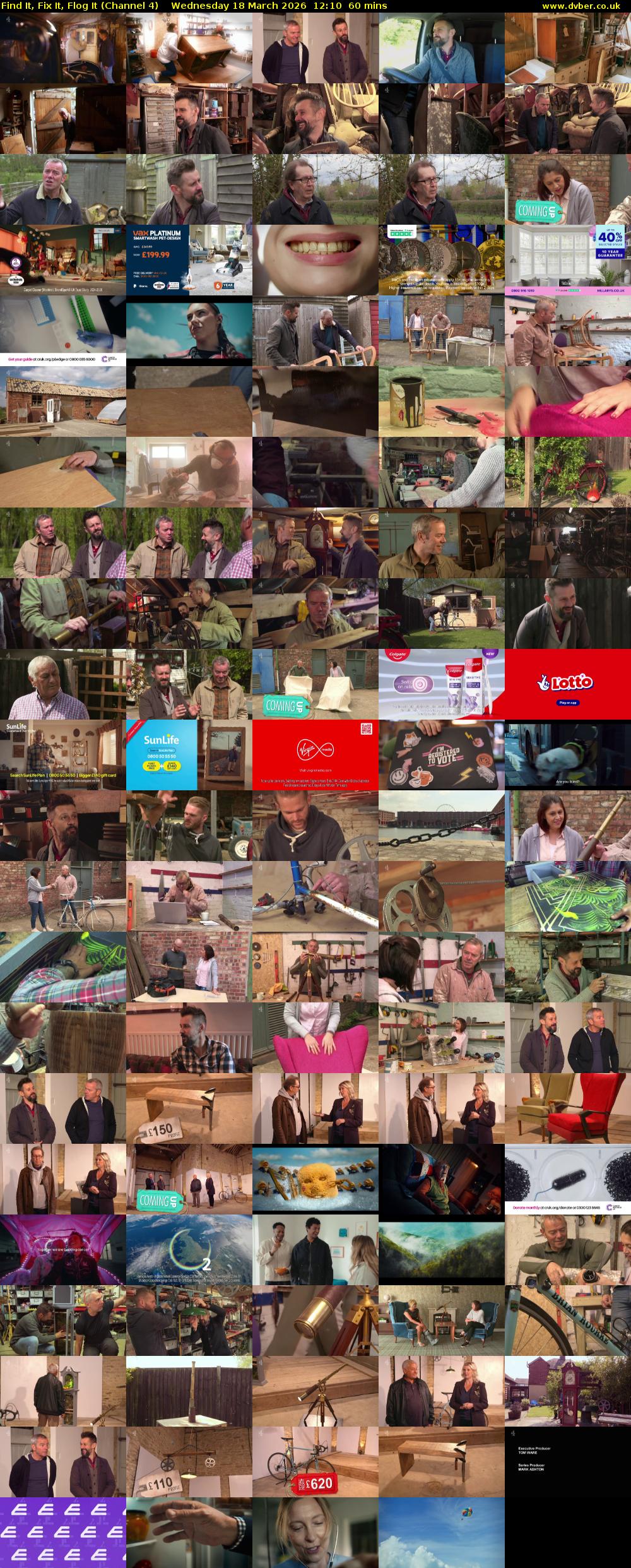 Find It, Fix It, Flog It (Channel 4) Wednesday 18 March 2026 12:10 - 13:10