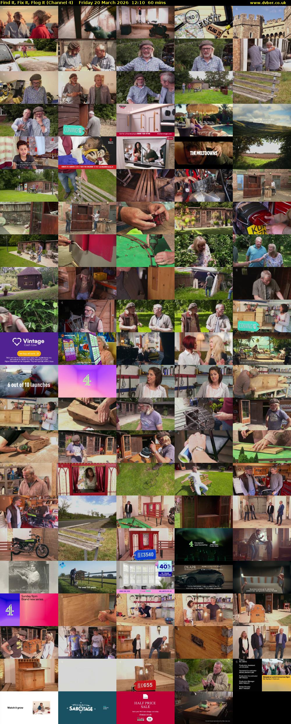 Find It, Fix It, Flog It (Channel 4) Friday 20 March 2026 12:10 - 13:10