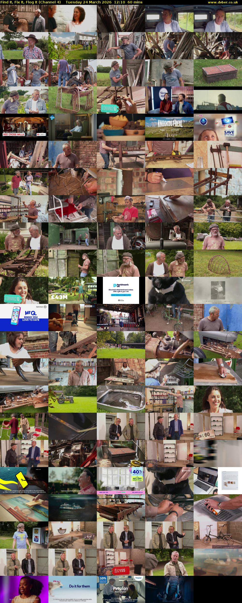 Find It, Fix It, Flog It (Channel 4) Tuesday 24 March 2026 12:10 - 13:10
