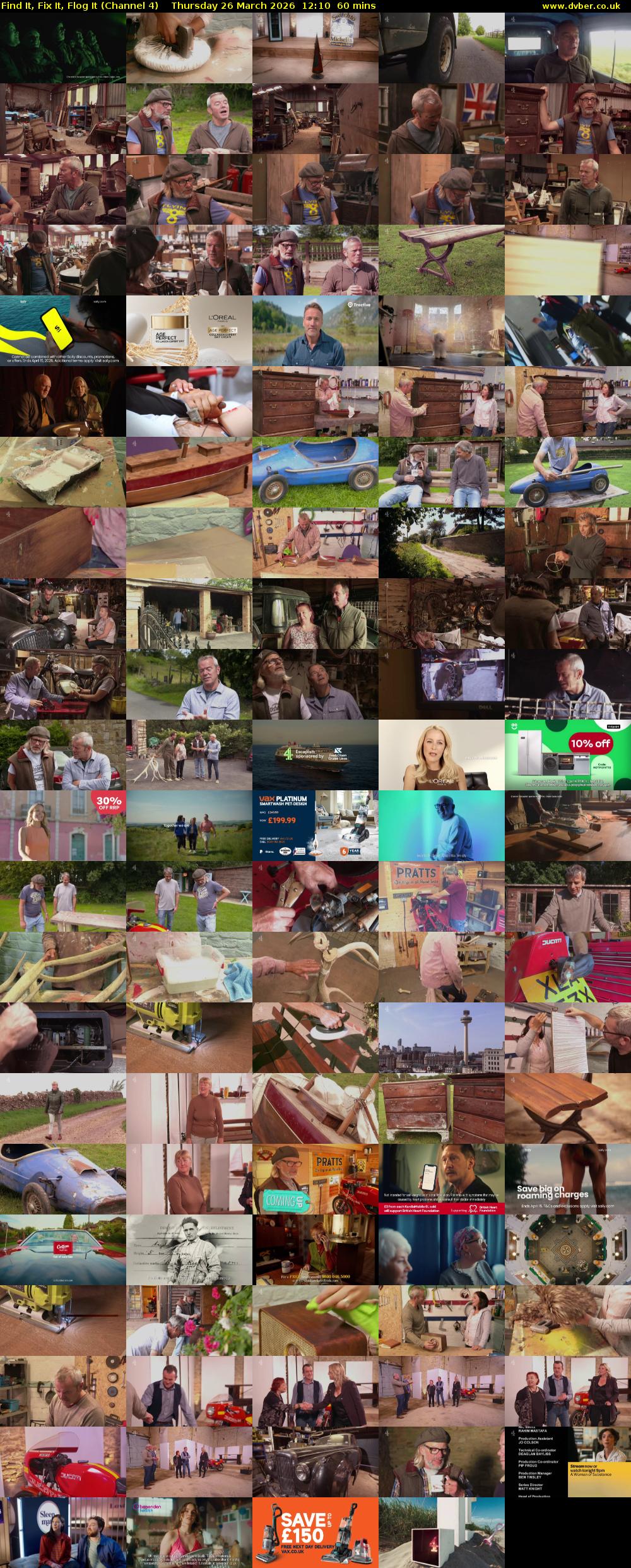 Find It, Fix It, Flog It (Channel 4) Thursday 26 March 2026 12:10 - 13:10
