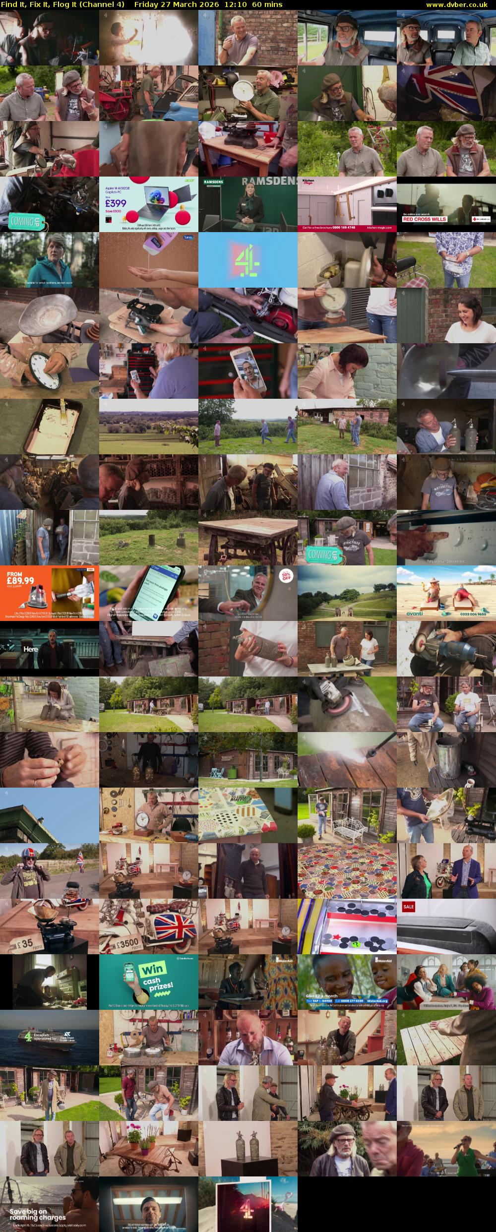 Find It, Fix It, Flog It (Channel 4) Friday 27 March 2026 12:10 - 13:10