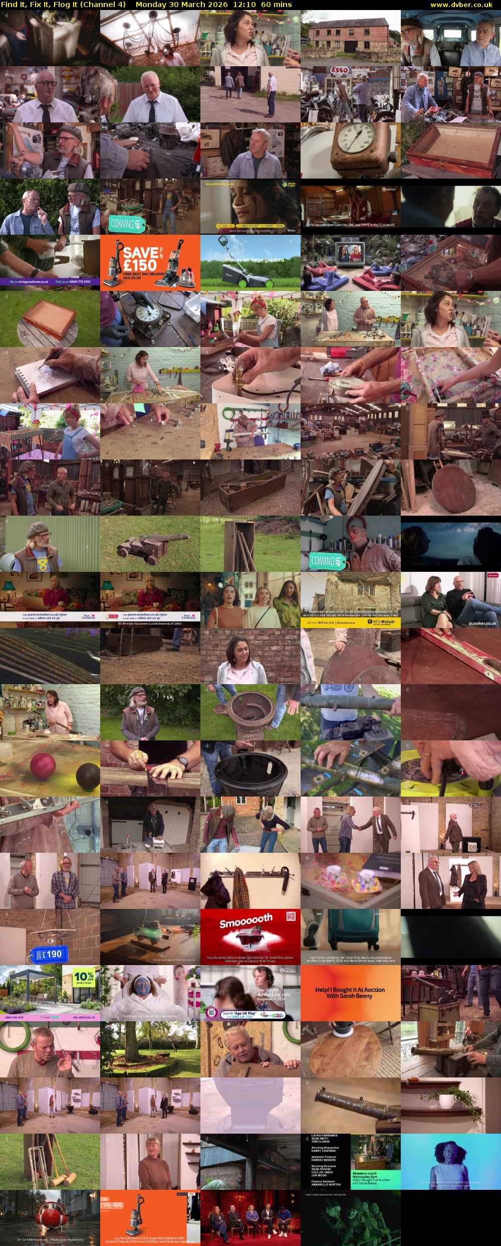 Find It, Fix It, Flog It (Channel 4) Monday 30 March 2026 12:10 - 13:10