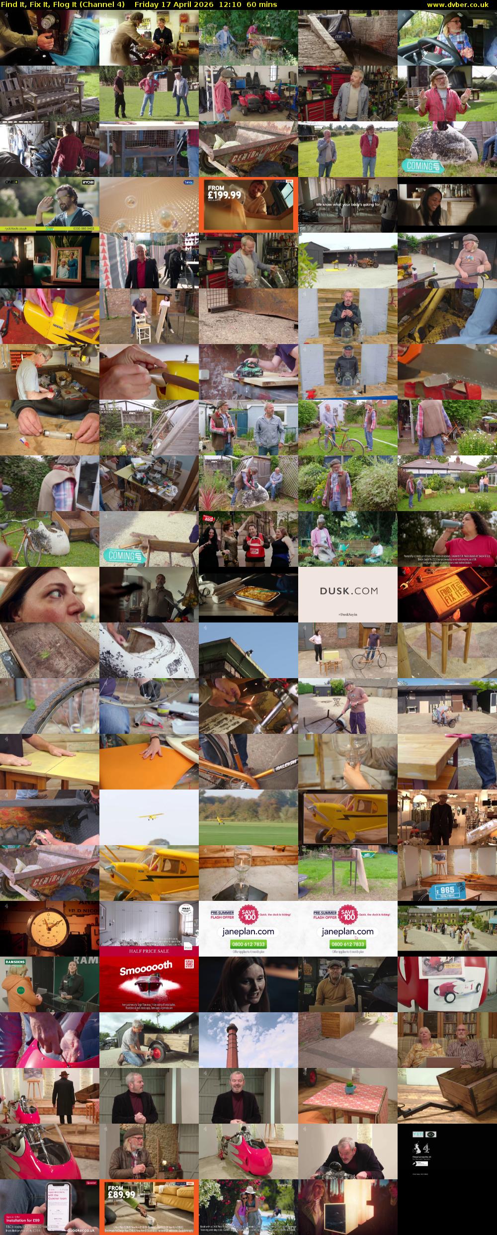 Find It, Fix It, Flog It (Channel 4) Friday 17 April 2026 12:10 - 13:10