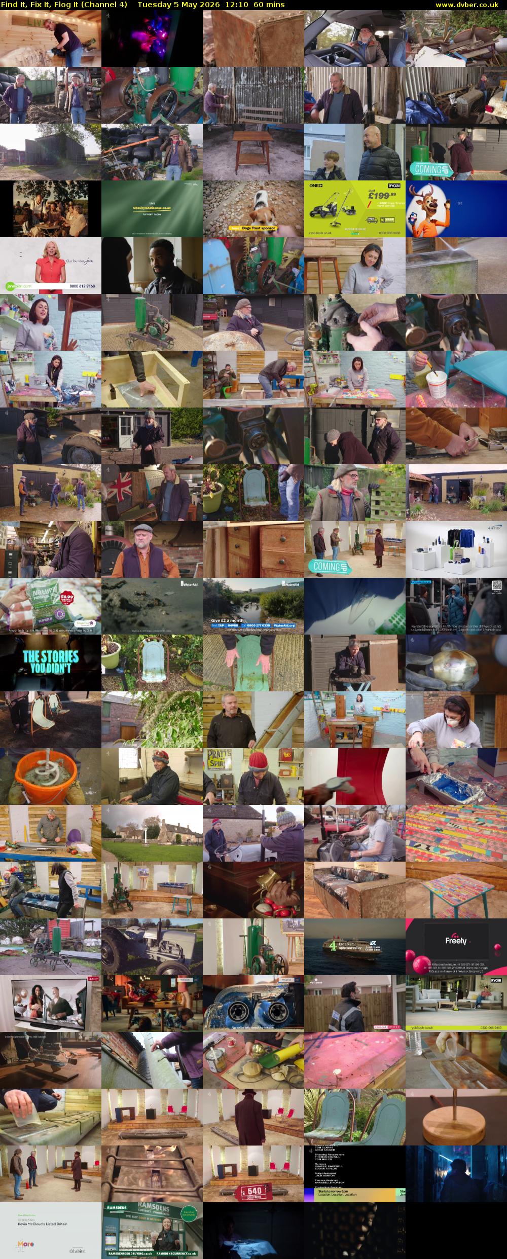 Find It, Fix It, Flog It (Channel 4) Tuesday 5 May 2026 12:10 - 13:10