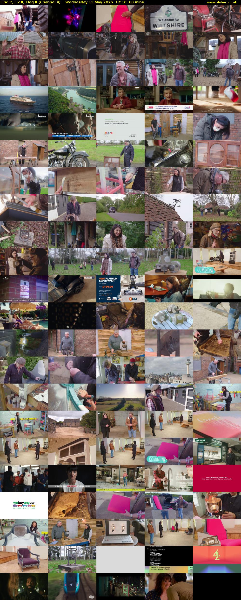 Find It, Fix It, Flog It (Channel 4) Wednesday 13 May 2026 12:10 - 13:10