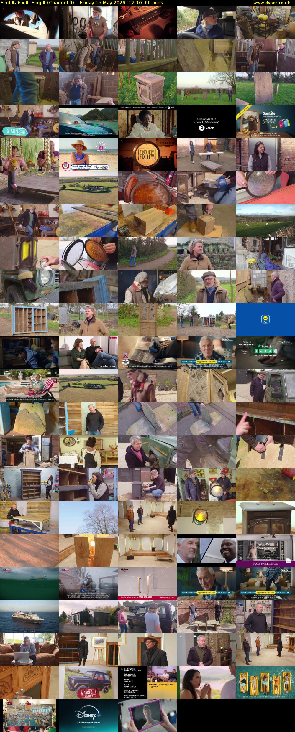 Find It, Fix It, Flog It (Channel 4) Friday 15 May 2026 12:10 - 13:10
