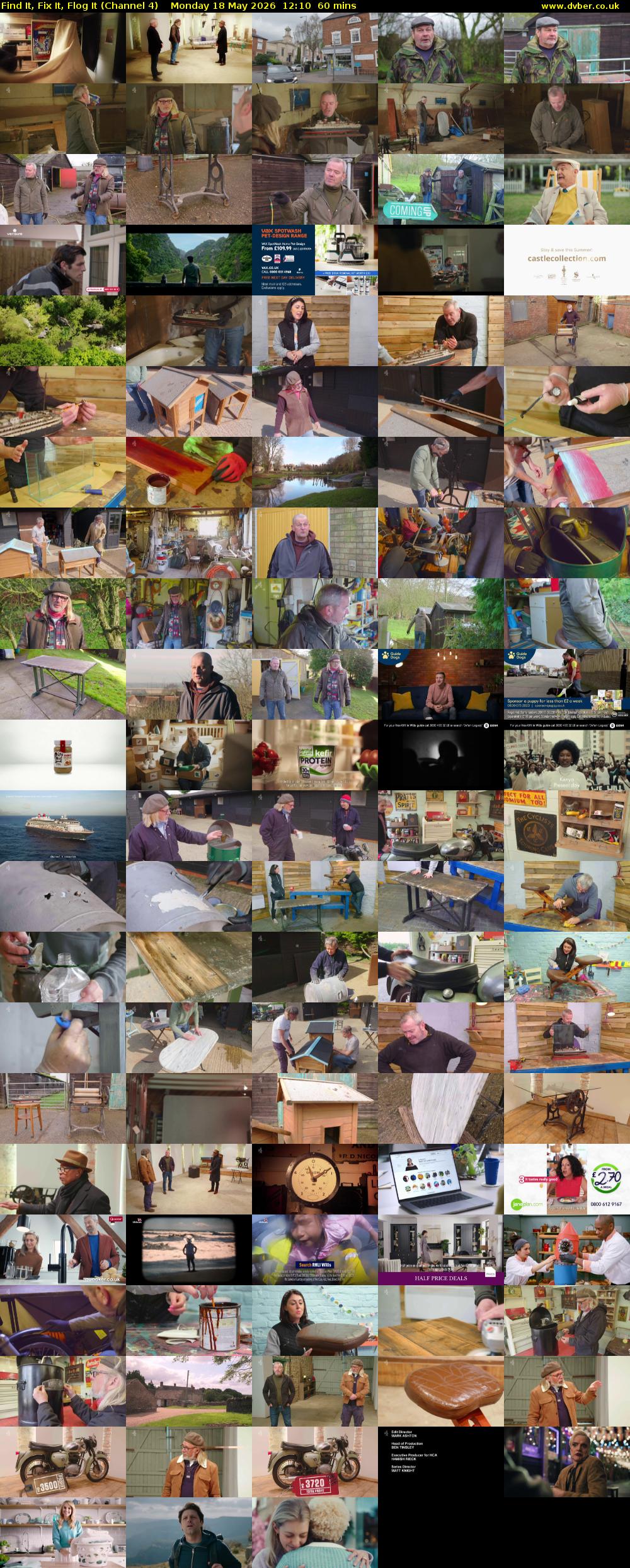 Find It, Fix It, Flog It (Channel 4) Monday 18 May 2026 12:10 - 13:10