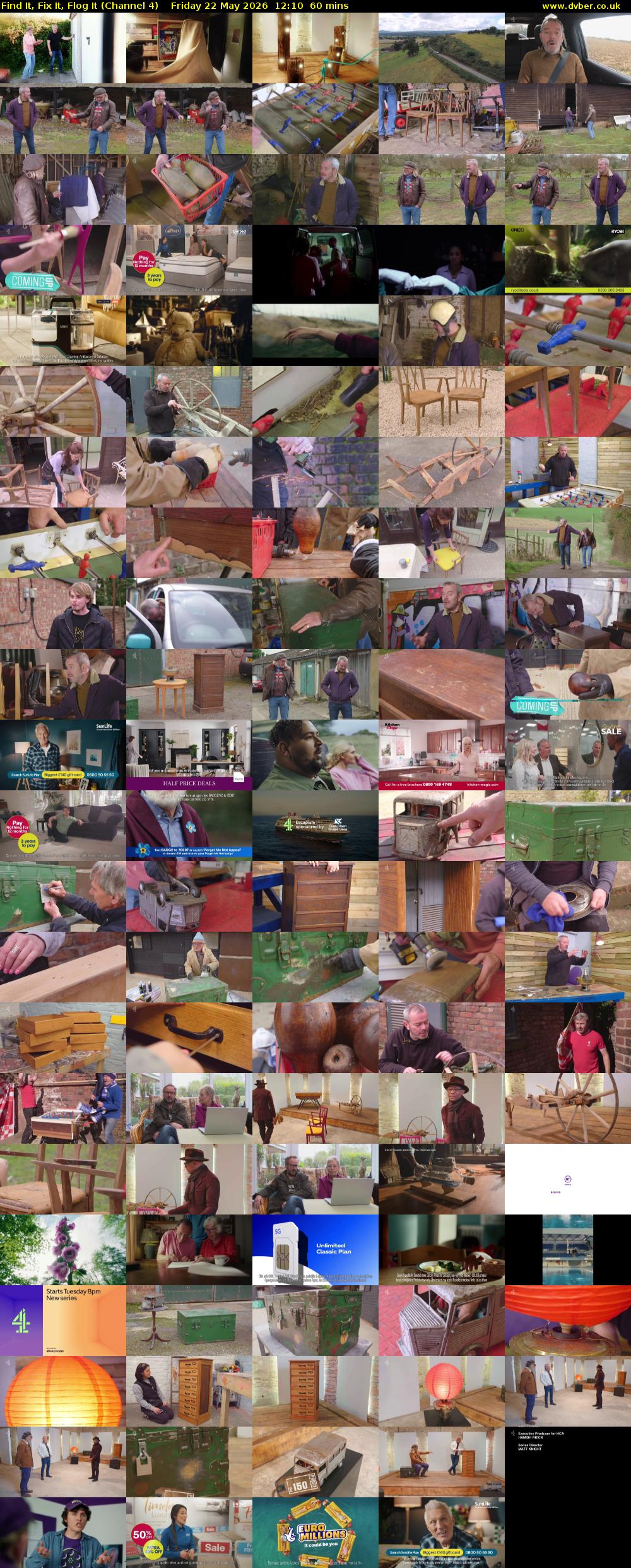 Find It, Fix It, Flog It (Channel 4) Friday 22 May 2026 12:10 - 13:10