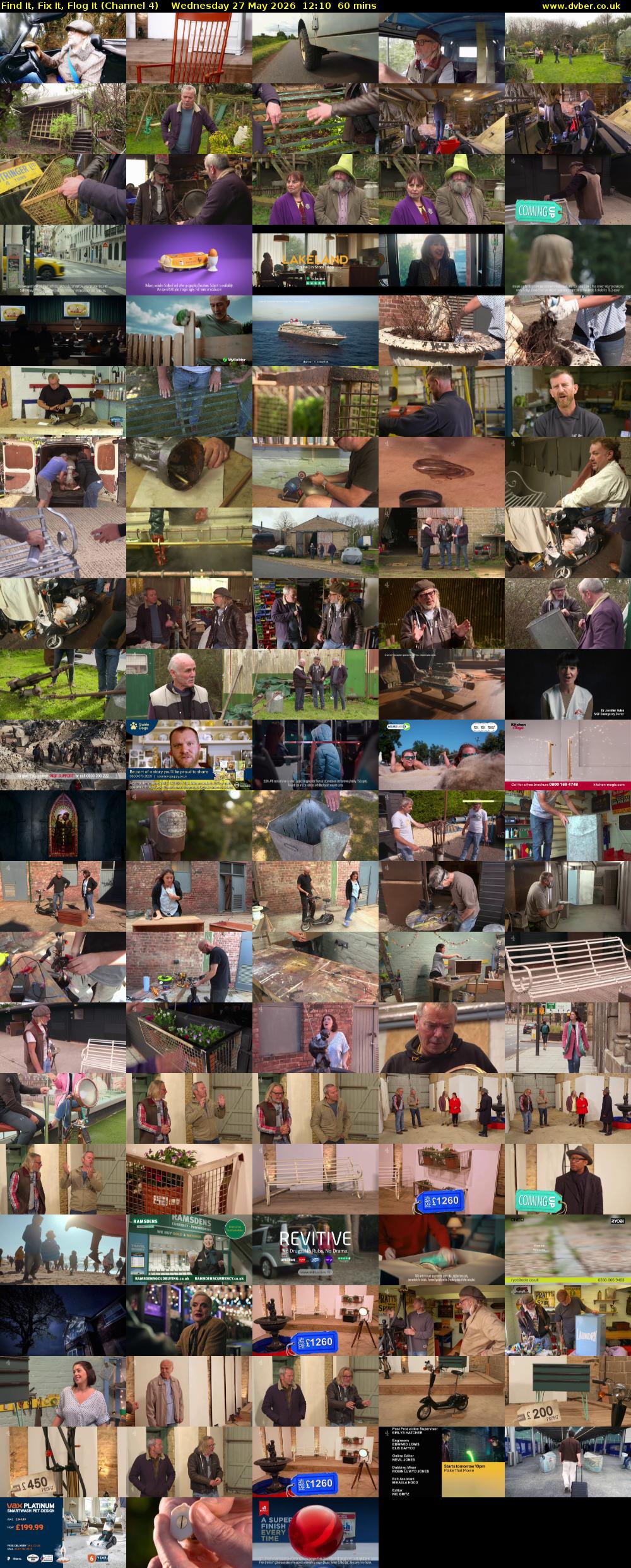 Find It, Fix It, Flog It (Channel 4) Wednesday 27 May 2026 12:10 - 13:10