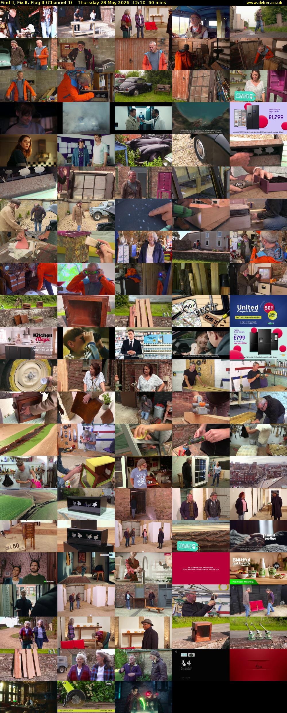 Find It, Fix It, Flog It (Channel 4) Thursday 28 May 2026 12:10 - 13:10