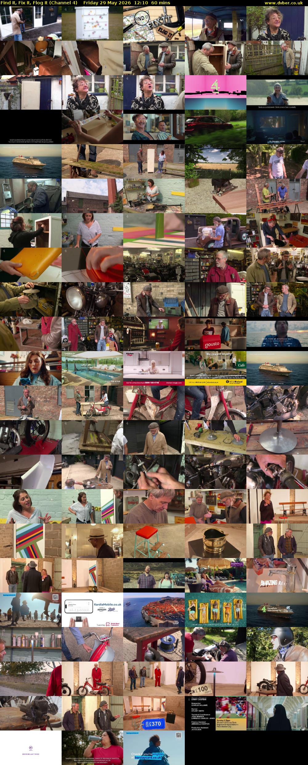 Find It, Fix It, Flog It (Channel 4) Friday 29 May 2026 12:10 - 13:10