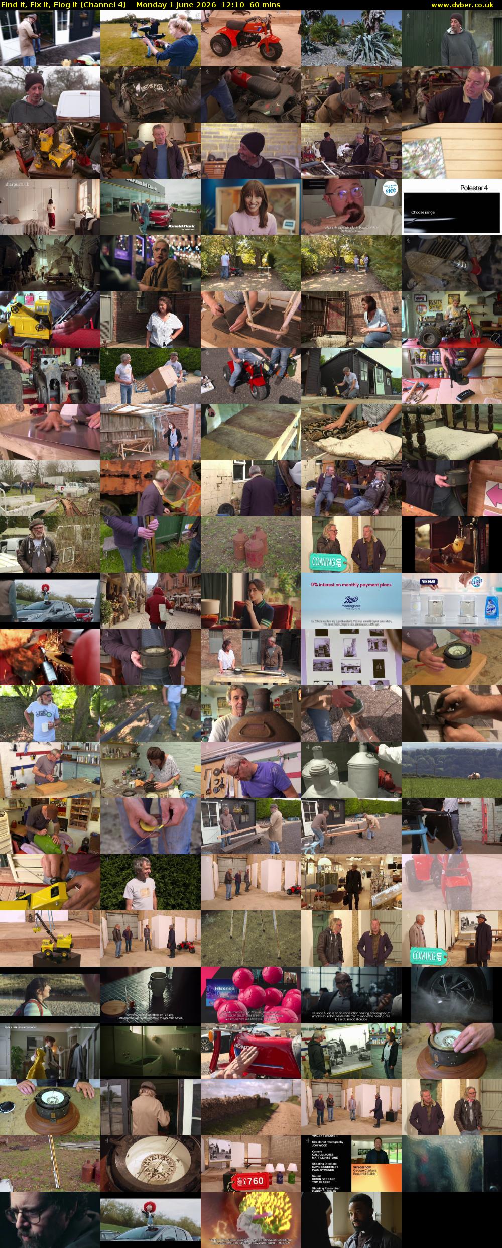 Find It, Fix It, Flog It (Channel 4) Monday 1 June 2026 12:10 - 13:10