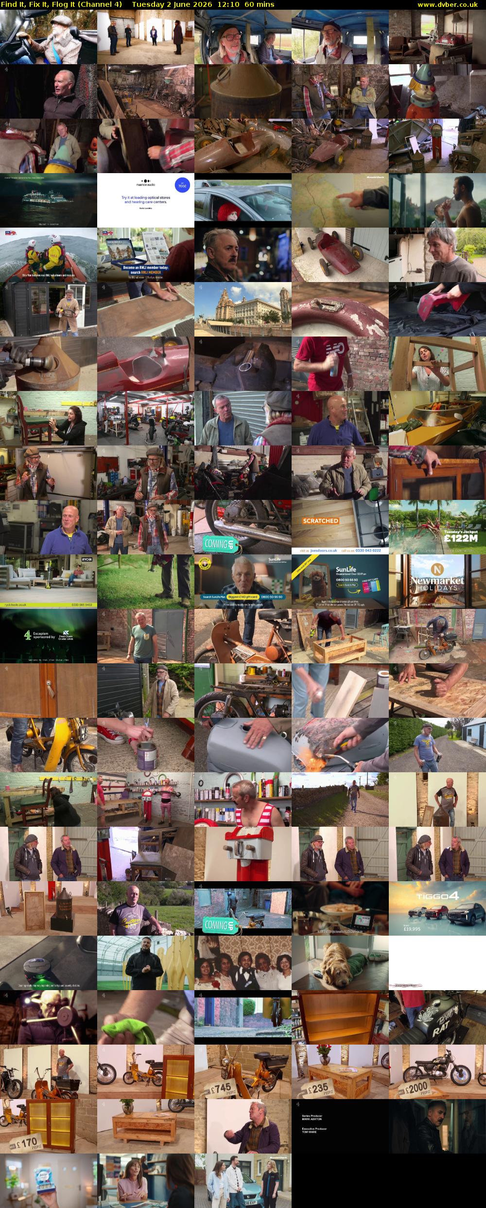 Find It, Fix It, Flog It (Channel 4) Tuesday 2 June 2026 12:10 - 13:10