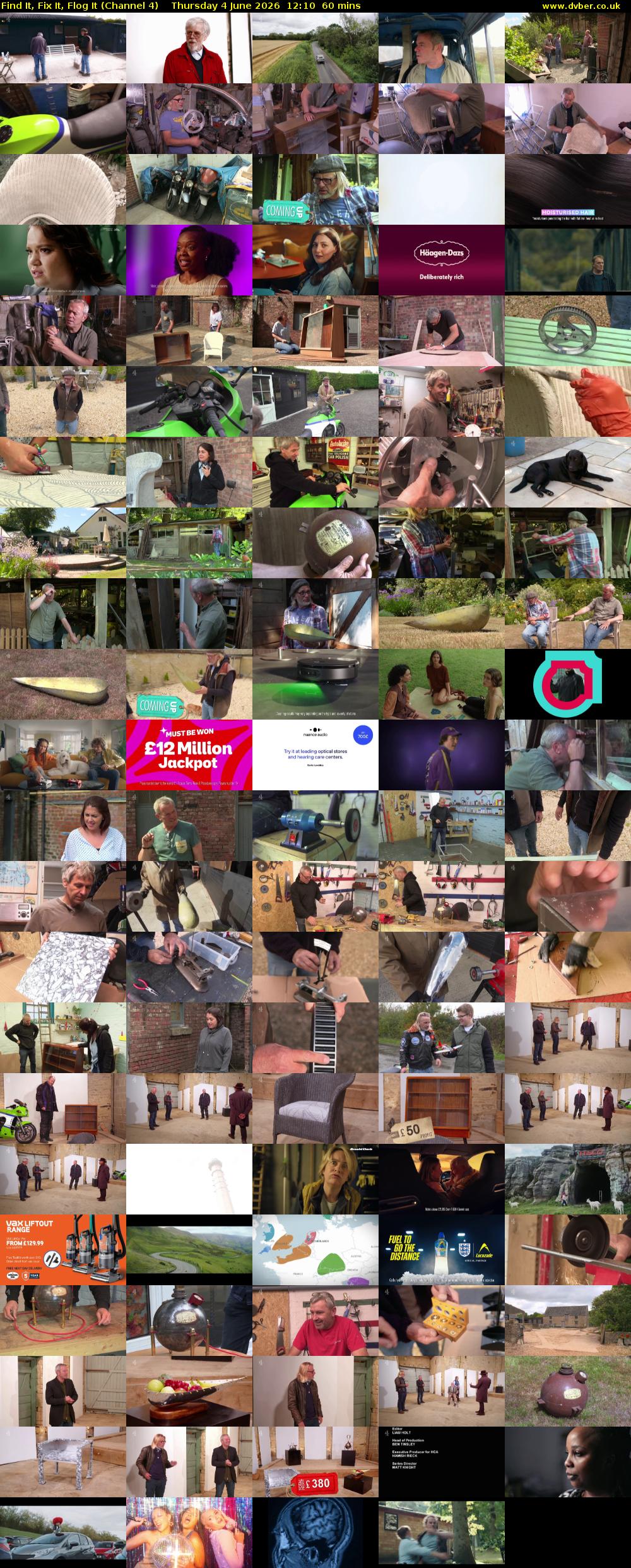 Find It, Fix It, Flog It (Channel 4) Thursday 4 June 2026 12:10 - 13:10