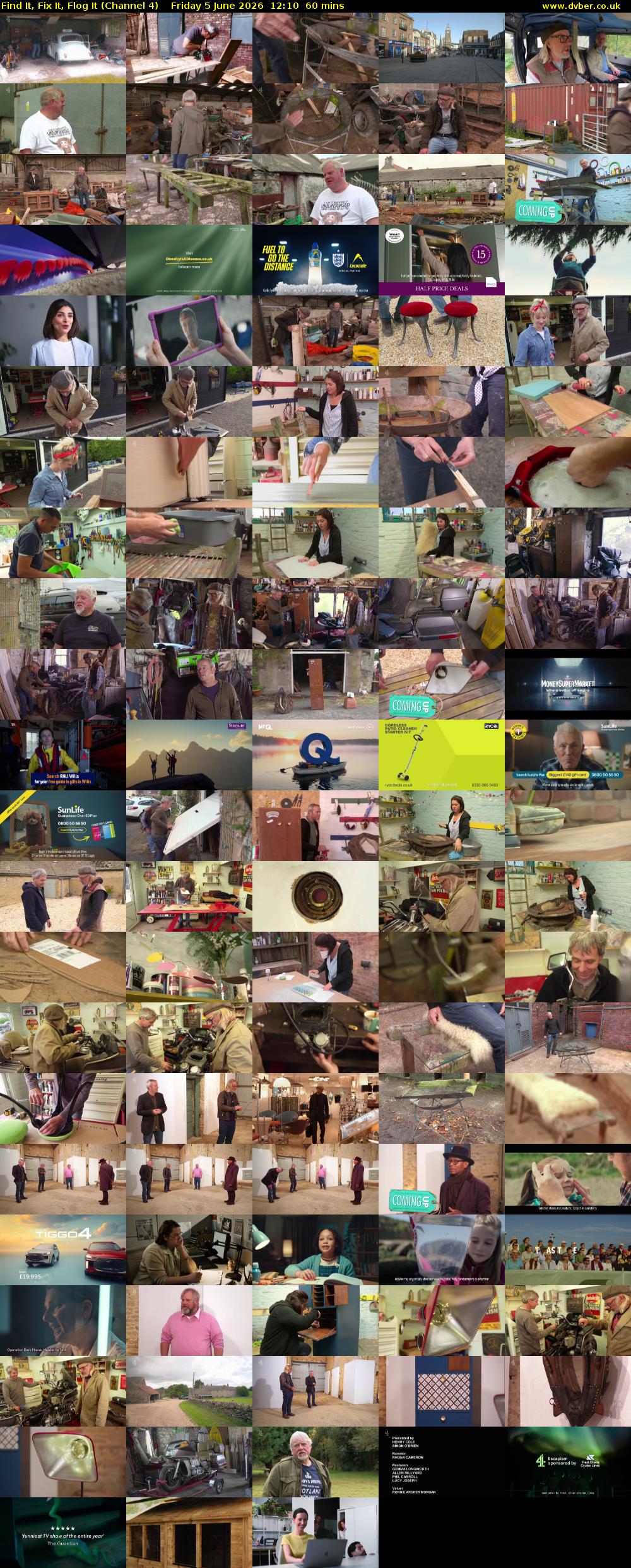 Find It, Fix It, Flog It (Channel 4) Friday 5 June 2026 12:10 - 13:10