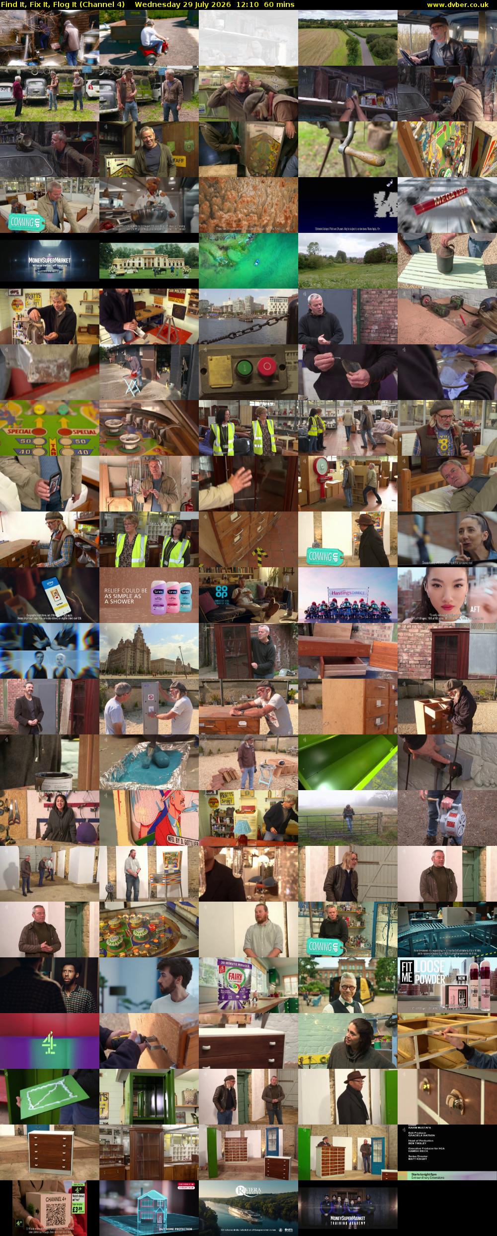 Find It, Fix It, Flog It (Channel 4) Wednesday 29 July 2026 12:10 - 13:10