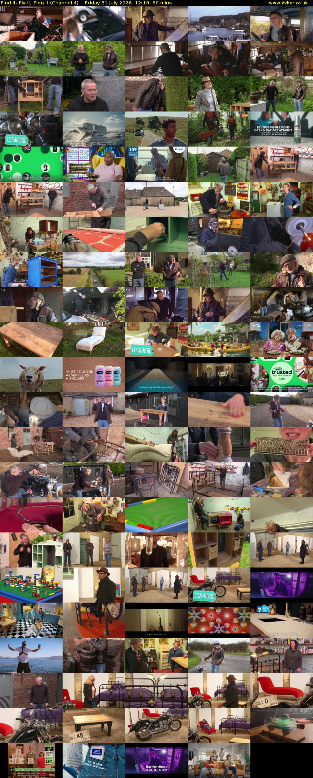 Find It, Fix It, Flog It (Channel 4) Friday 31 July 2026 12:10 - 13:10
