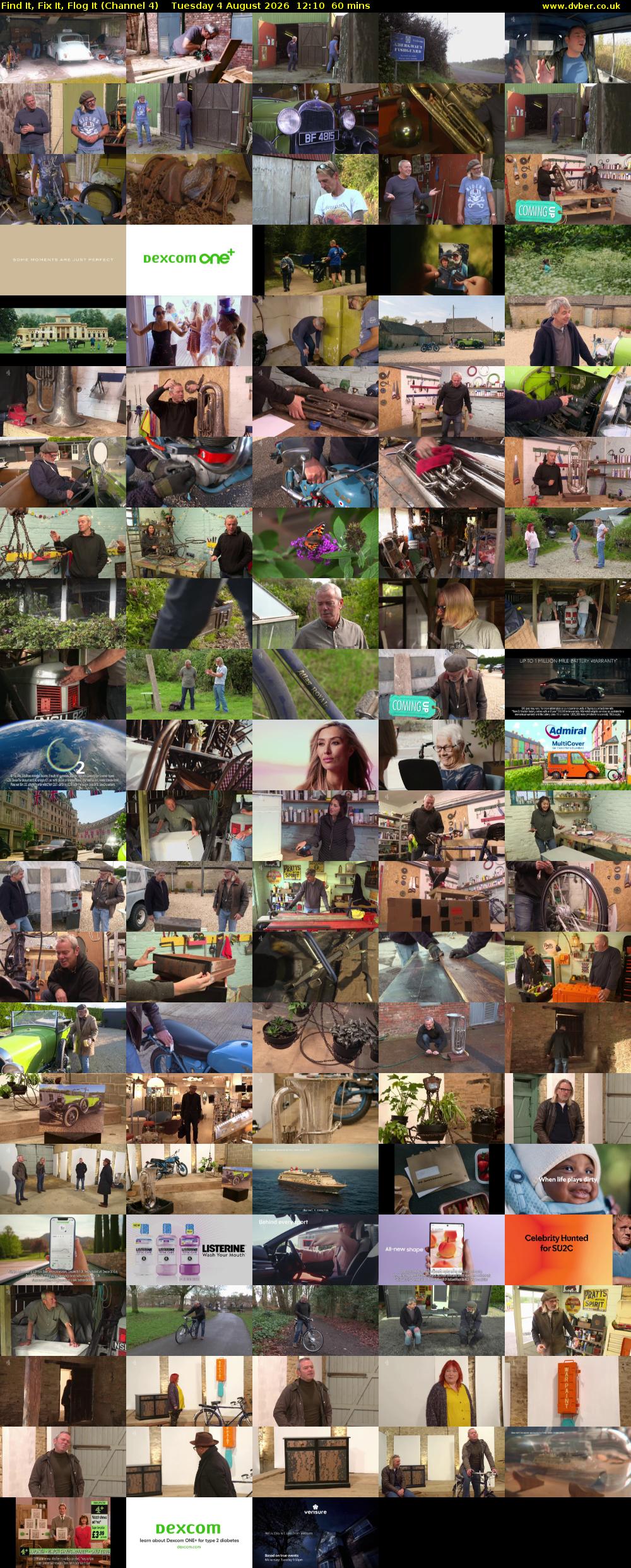 Find It, Fix It, Flog It (Channel 4) Tuesday 4 August 2026 12:10 - 13:10