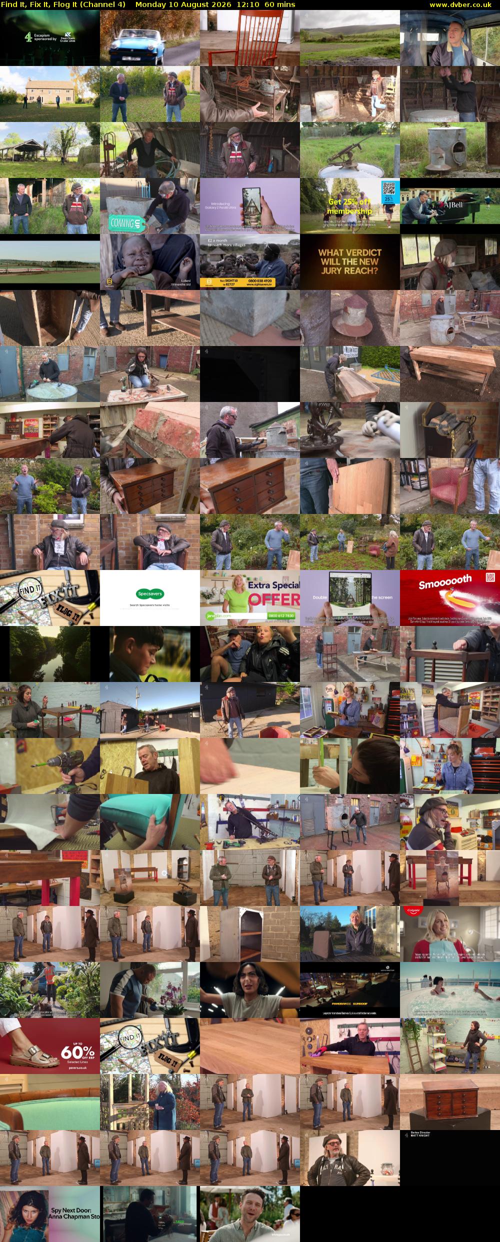 Find It, Fix It, Flog It (Channel 4) Monday 10 August 2026 12:10 - 13:10