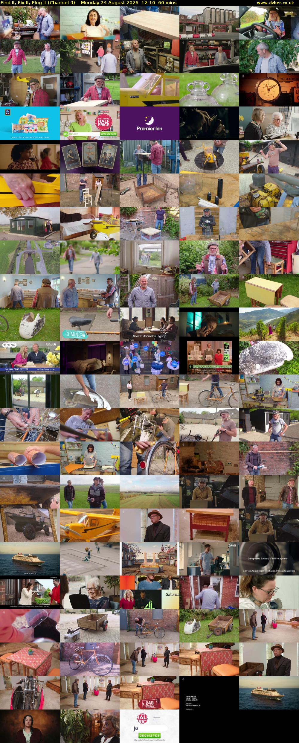 Find It, Fix It, Flog It (Channel 4) Monday 24 August 2026 12:10 - 13:10