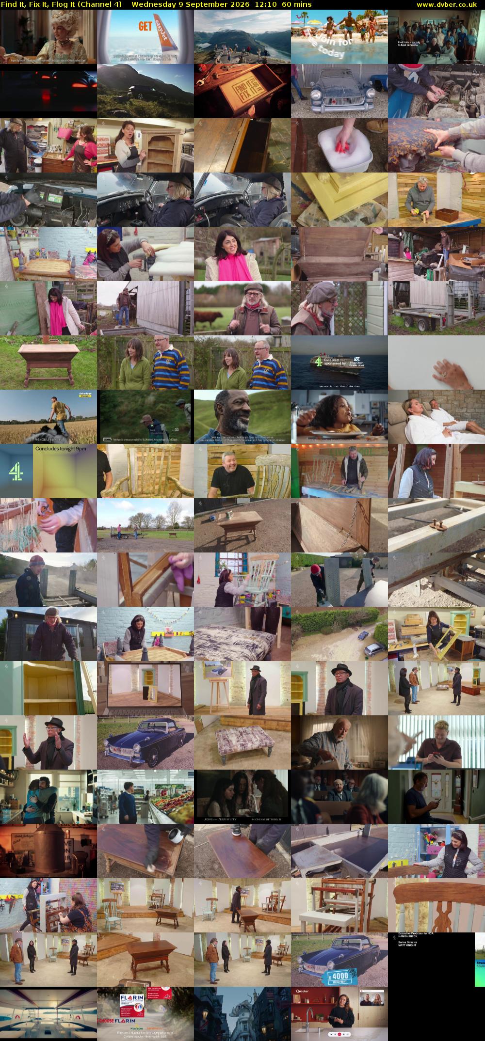 Find It, Fix It, Flog It (Channel 4) Wednesday 9 September 2026 12:10 - 13:10