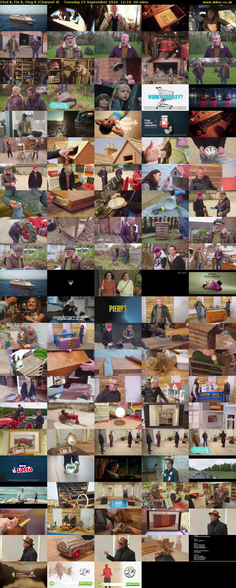 Find It, Fix It, Flog It (Channel 4) Tuesday 15 September 2026 12:10 - 13:10