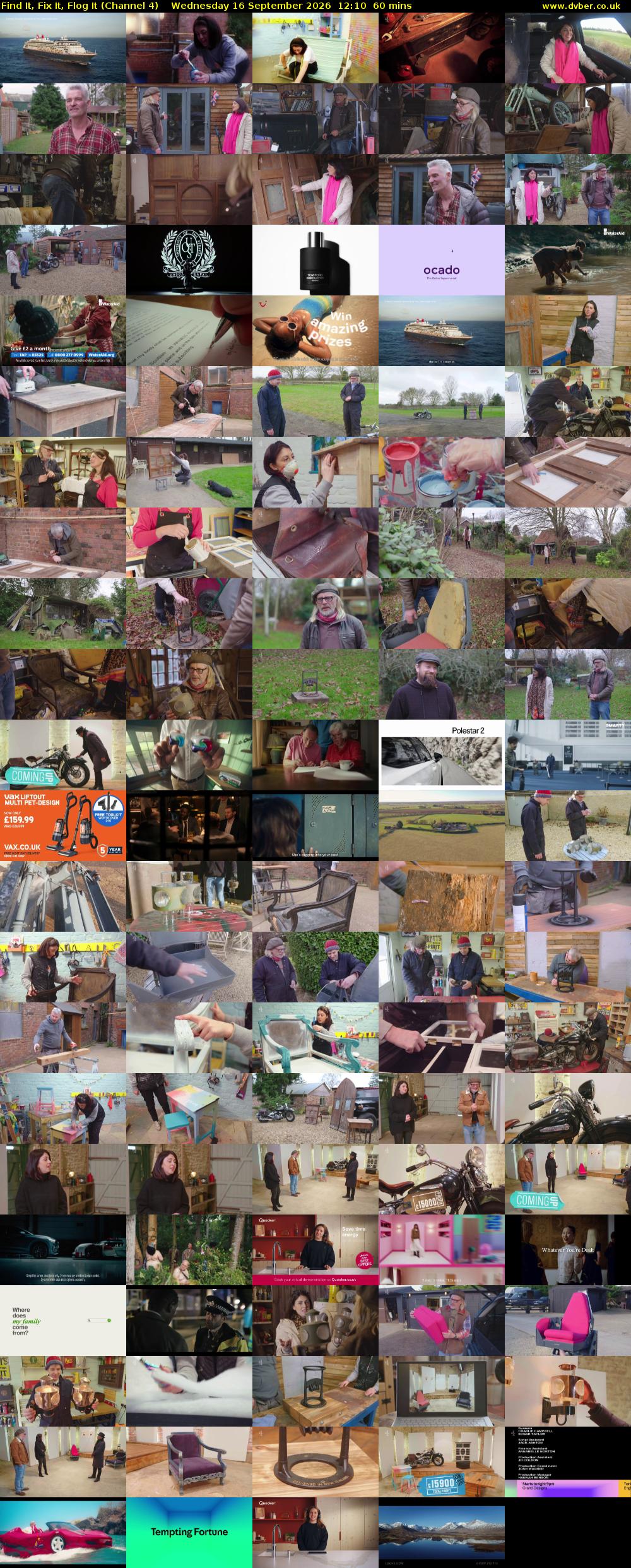 Find It, Fix It, Flog It (Channel 4) Wednesday 16 September 2026 12:10 - 13:10
