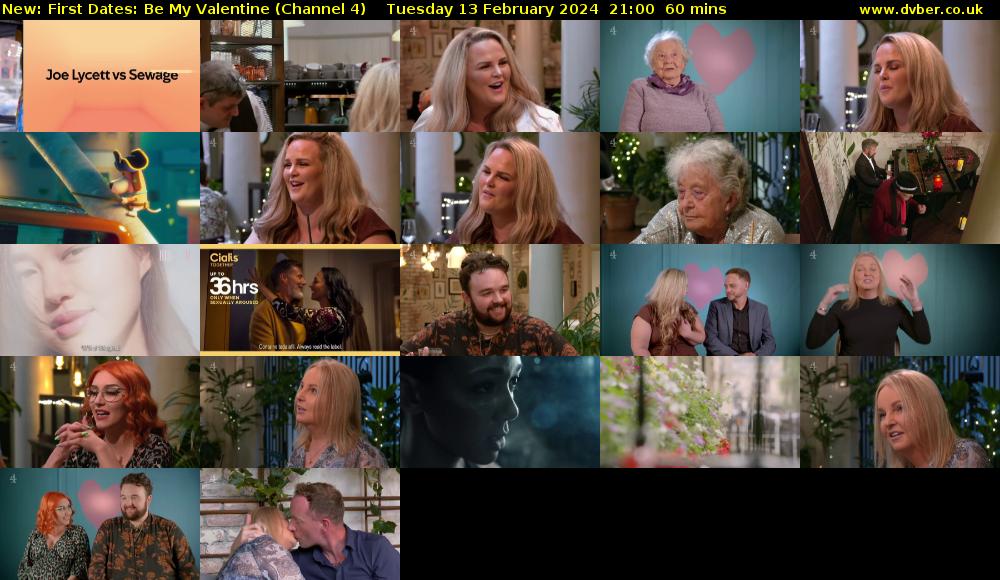 First Dates: Be My Valentine (Channel 4) Tuesday 13 February 2024 21:00 - 22:00