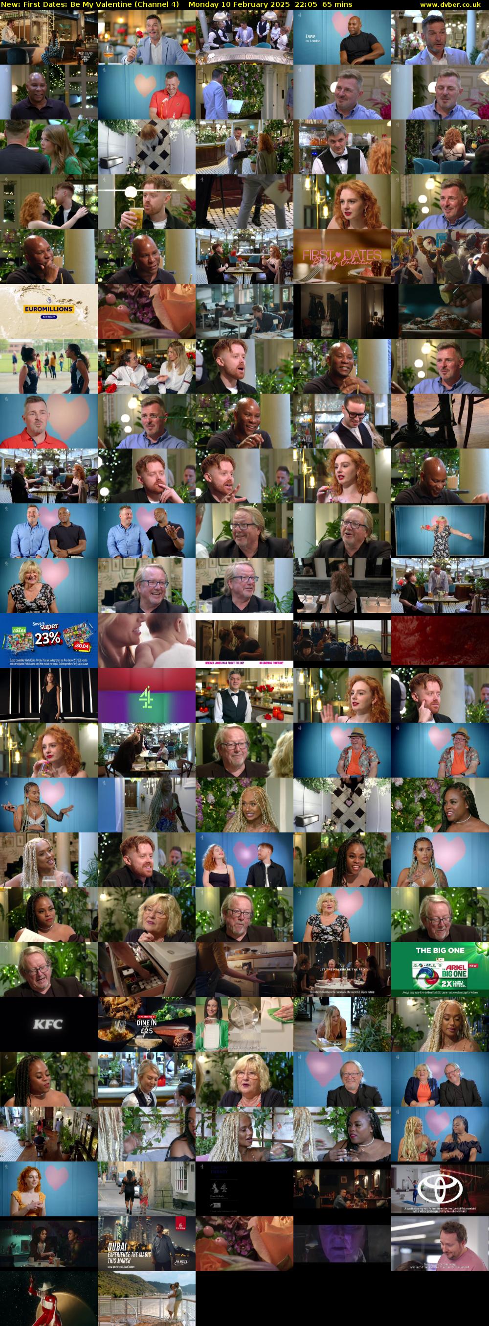 First Dates: Be My Valentine (Channel 4) Monday 10 February 2025 22:05 - 23:10