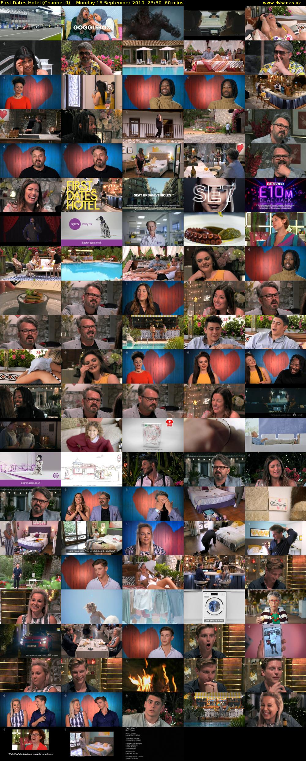 First Dates Hotel (Channel 4) Monday 16 September 2019 23:30 - 00:30