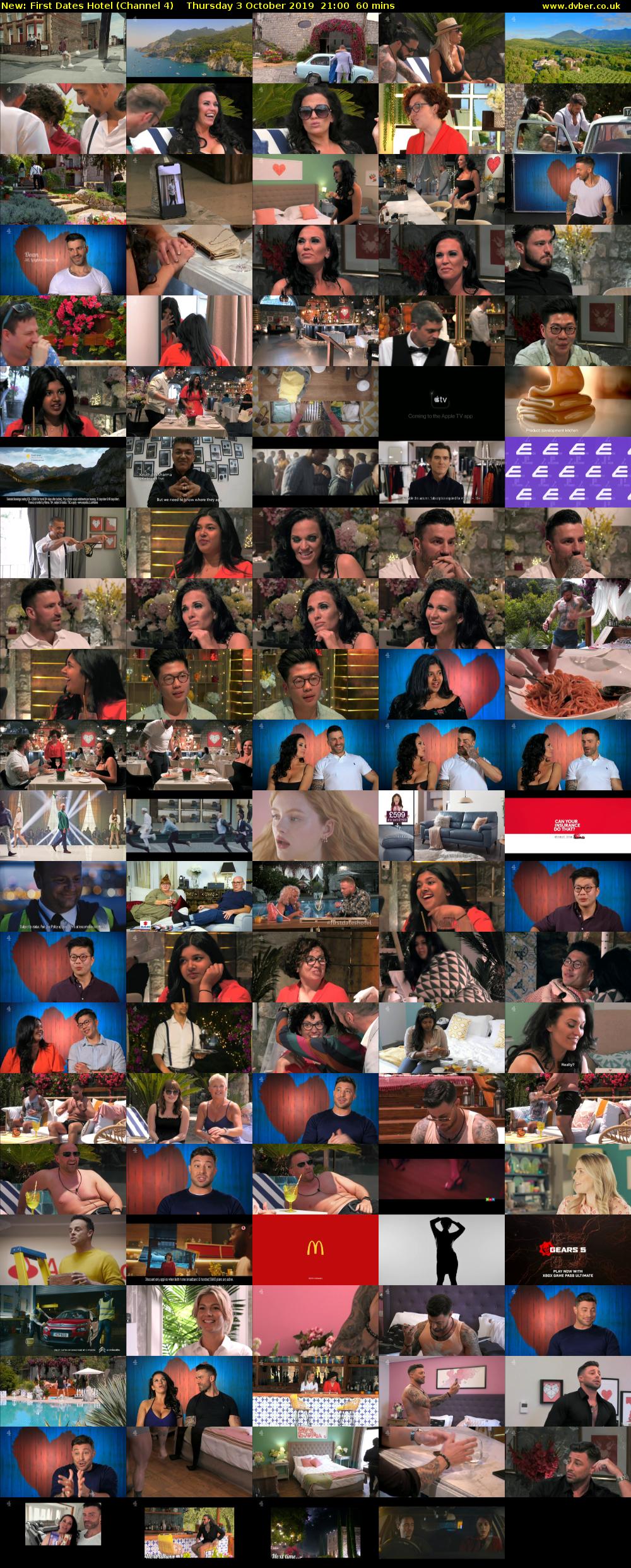 First Dates Hotel (Channel 4) Thursday 3 October 2019 21:00 - 22:00