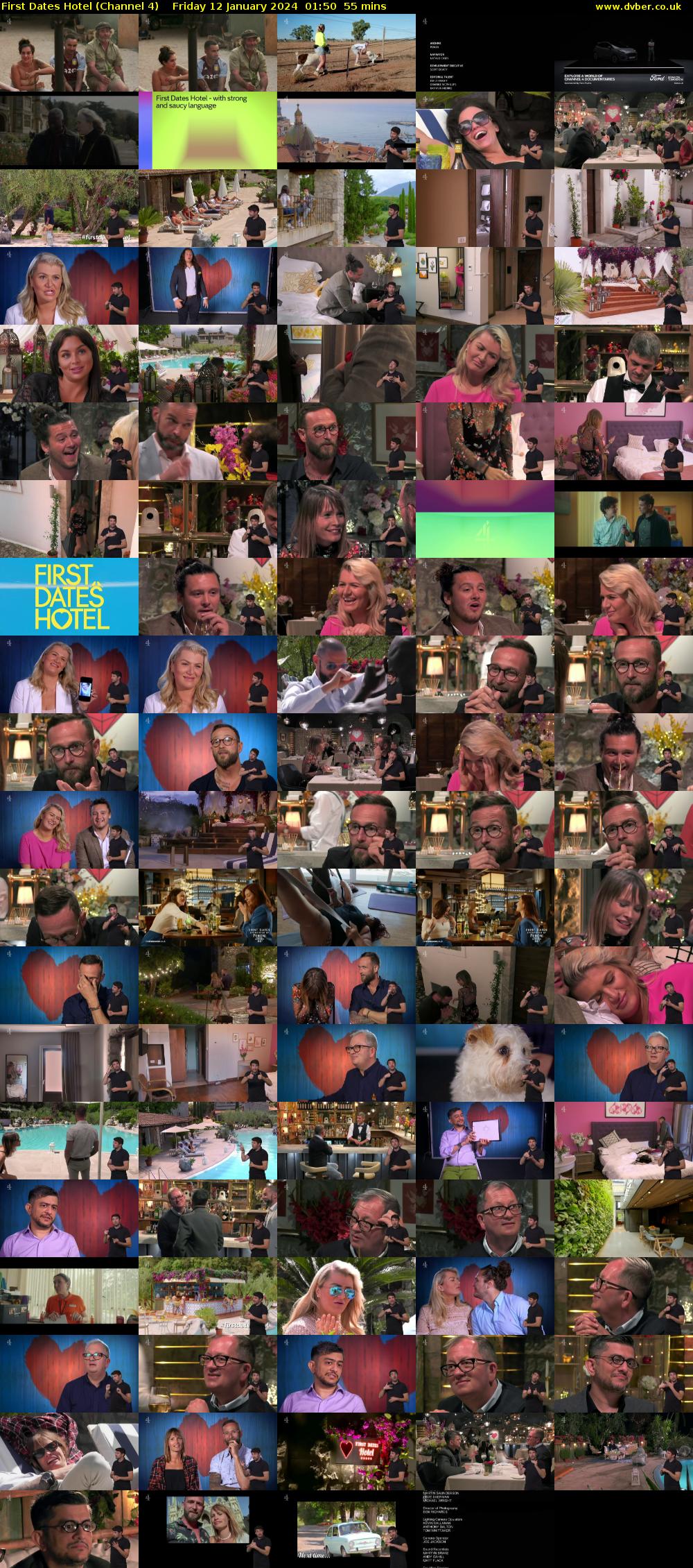 First Dates Hotel (Channel 4) Friday 12 January 2024 01:50 - 02:45