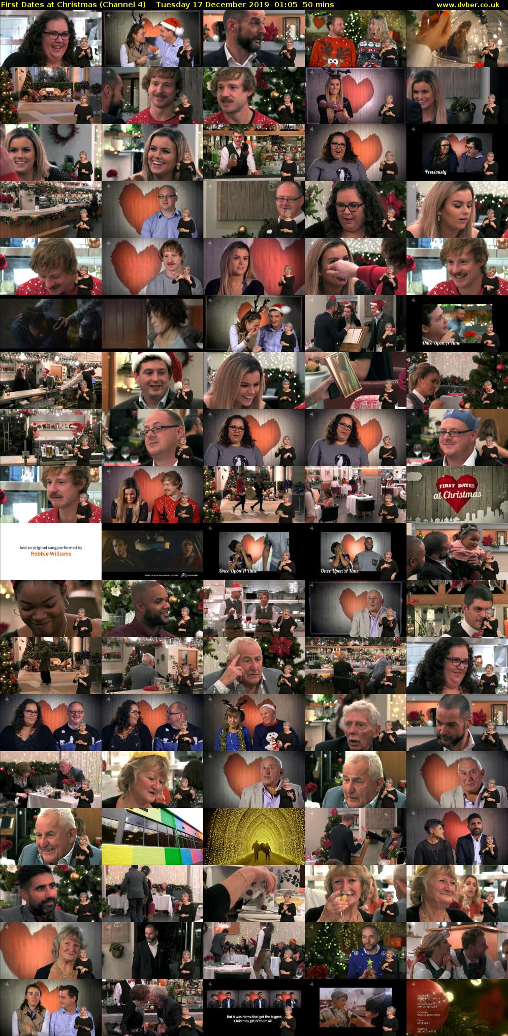 First Dates at Christmas (Channel 4) Tuesday 17 December 2019 01:05 - 01:55