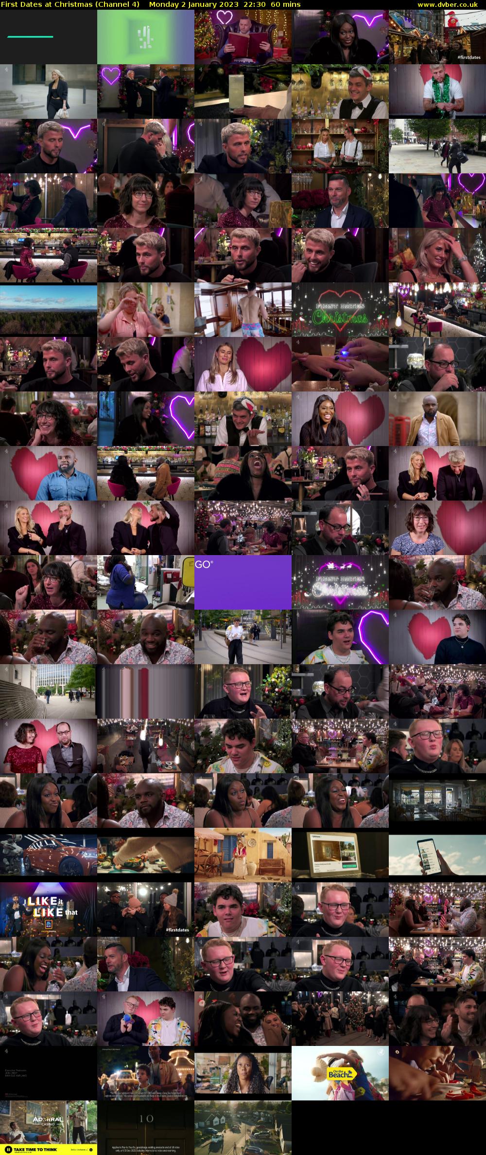 First Dates at Christmas (Channel 4) Monday 2 January 2023 22:30 - 23:30