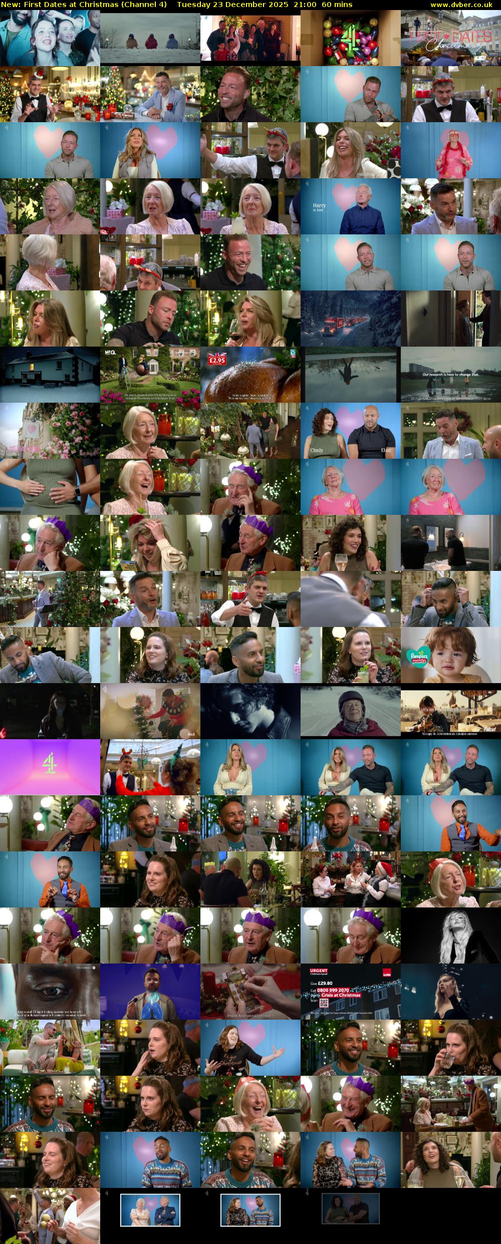 First Dates at Christmas (Channel 4) Tuesday 23 December 2025 21:00 - 22:00