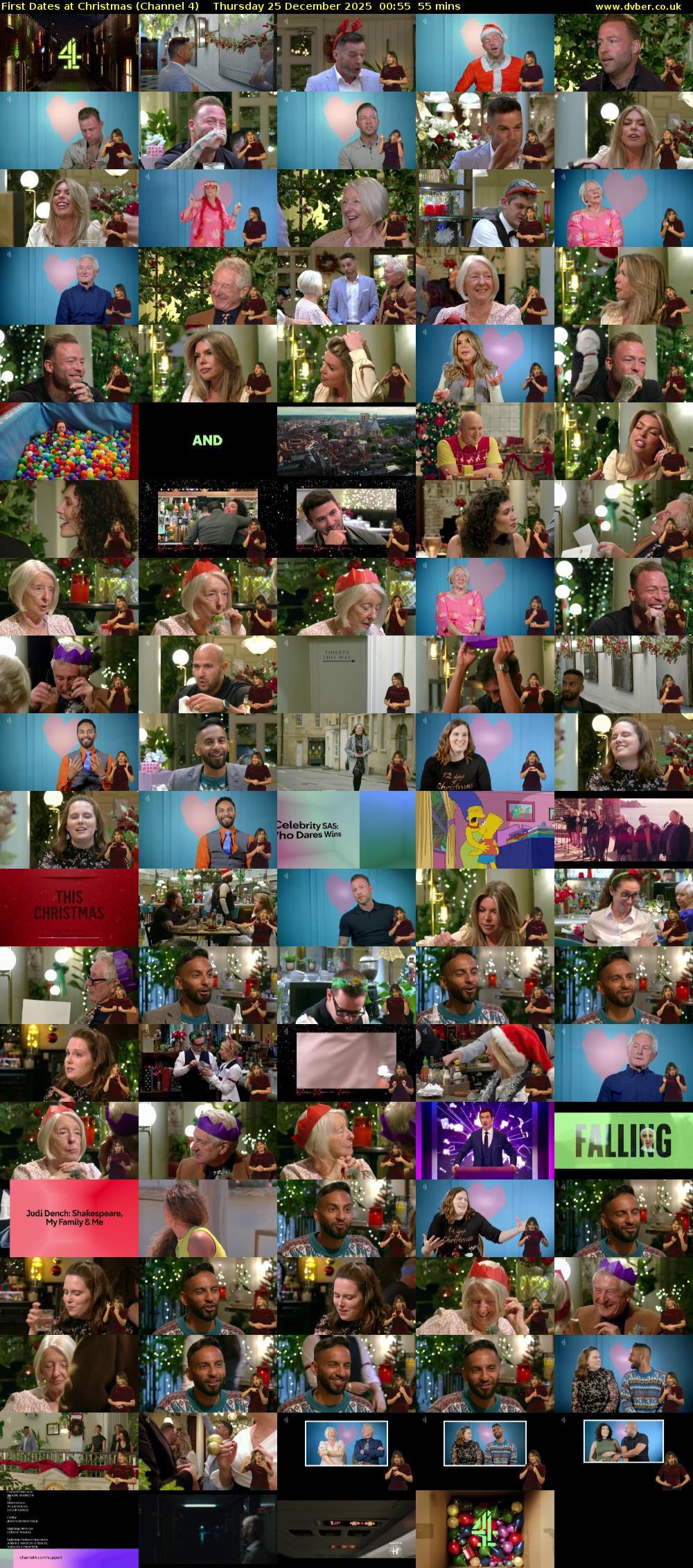 First Dates at Christmas (Channel 4) Thursday 25 December 2025 00:55 - 01:50