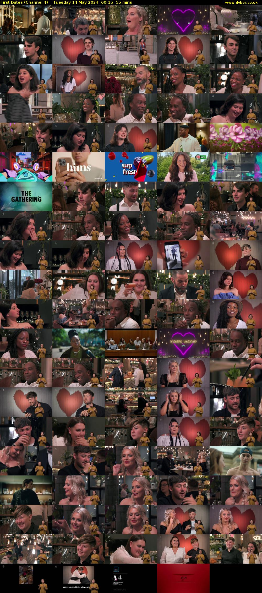 First Dates (Channel 4) Tuesday 14 May 2024 00:15 - 01:10