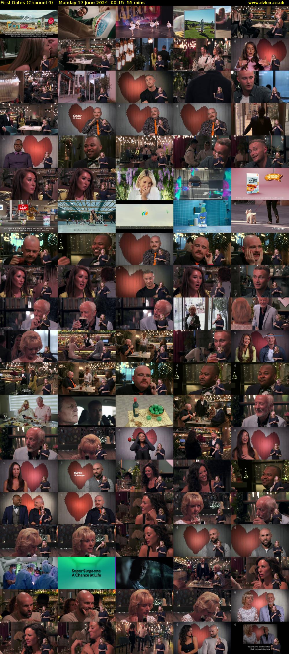 First Dates (Channel 4) Monday 17 June 2024 00:15 - 01:10