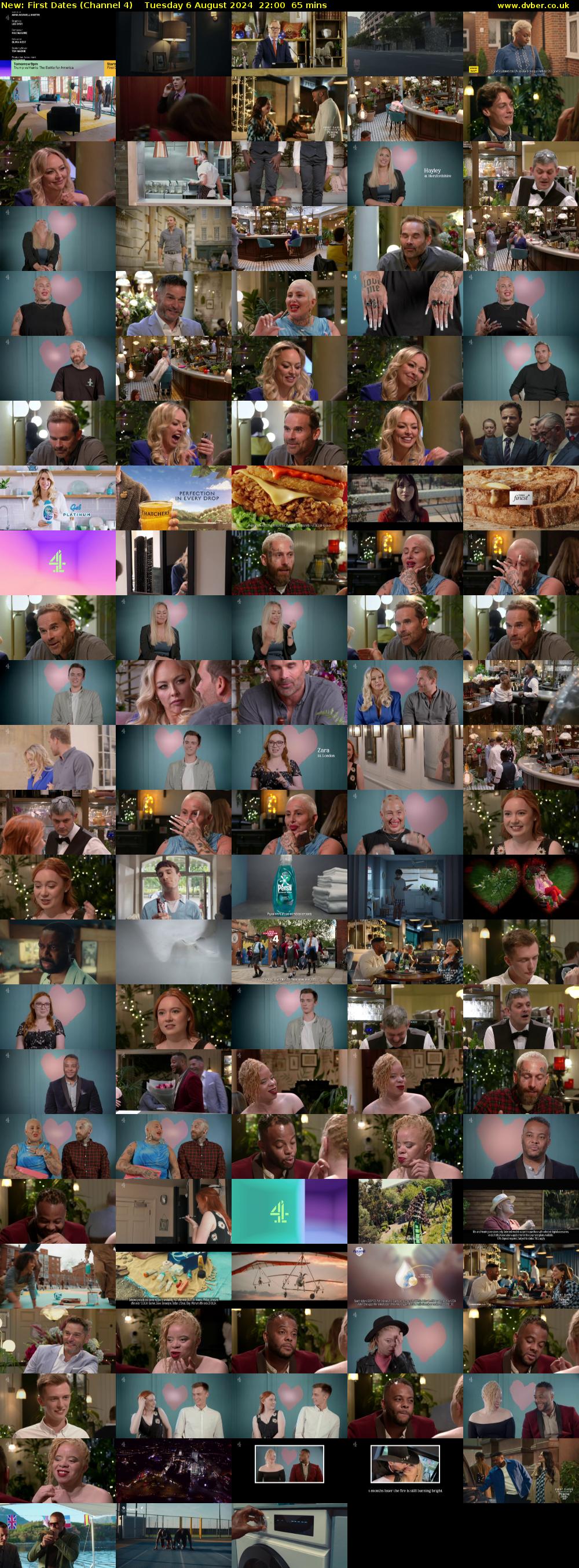 First Dates (Channel 4) Tuesday 6 August 2024 22:00 - 23:05