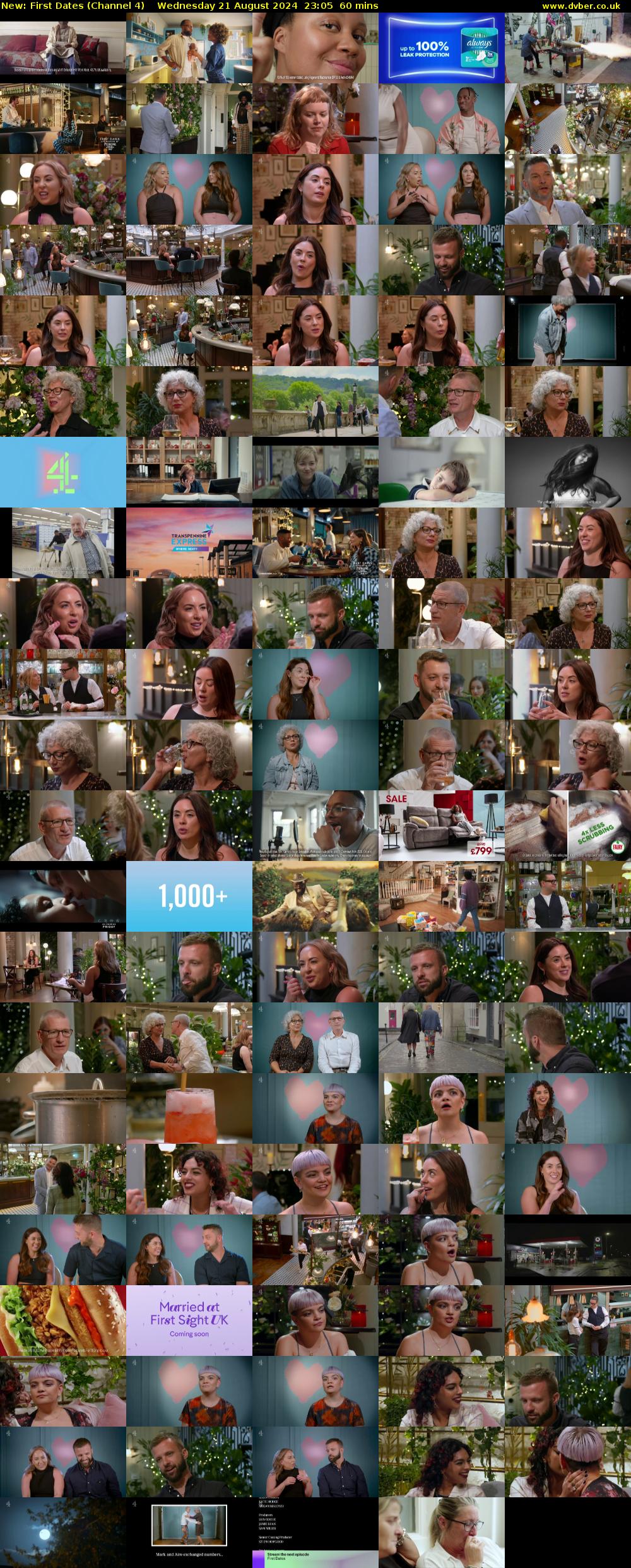 First Dates (Channel 4) Wednesday 21 August 2024 23:05 - 00:05