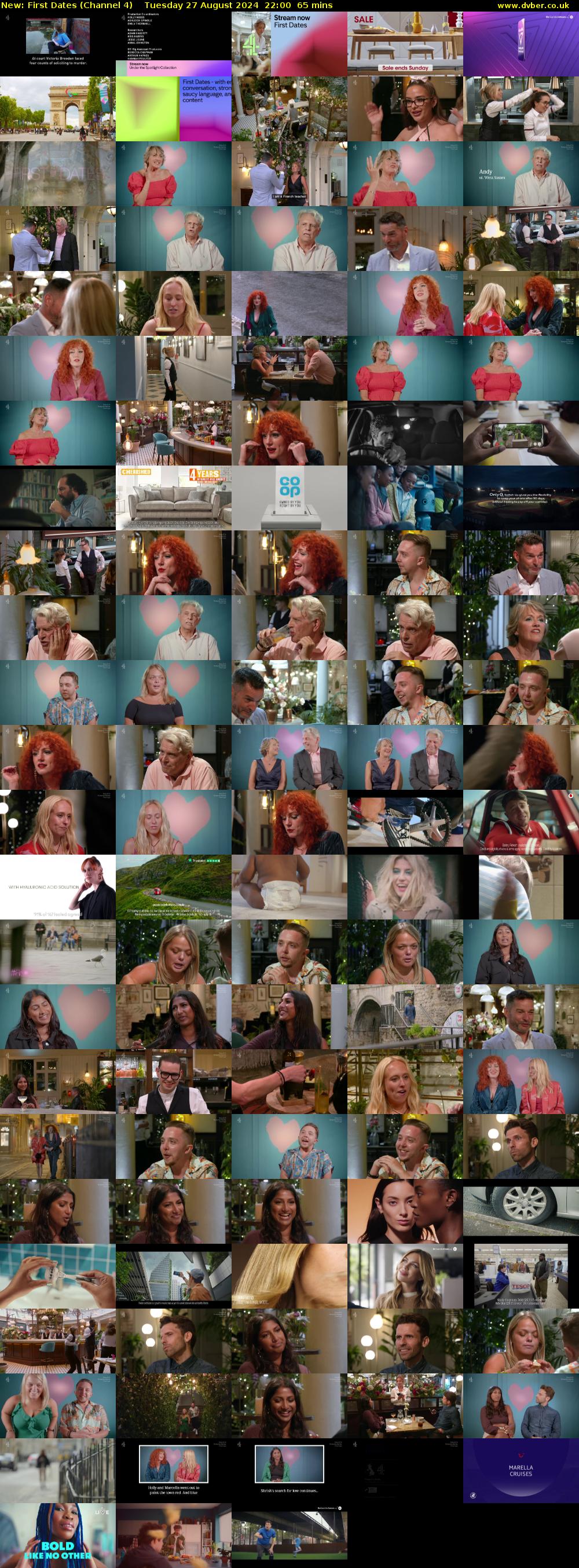 First Dates (Channel 4) Tuesday 27 August 2024 22:00 - 23:05