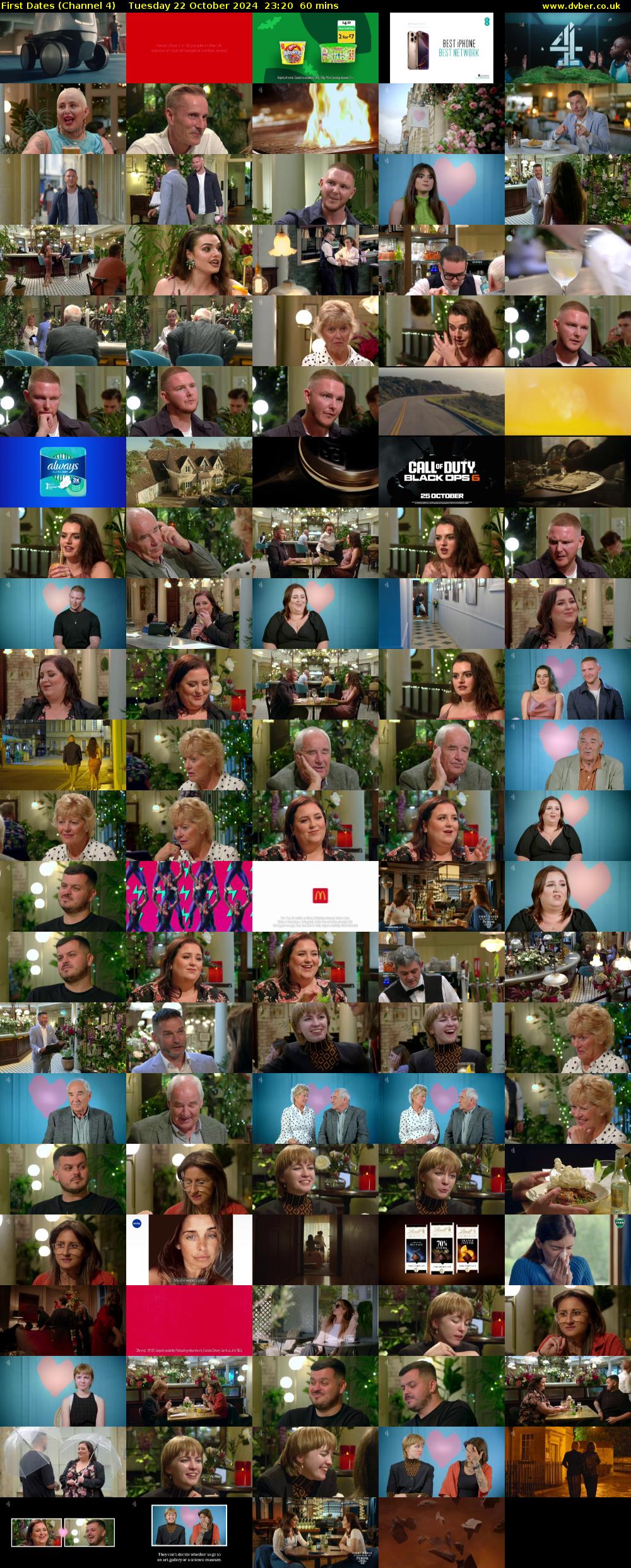 First Dates (Channel 4) Tuesday 22 October 2024 23:20 - 00:20