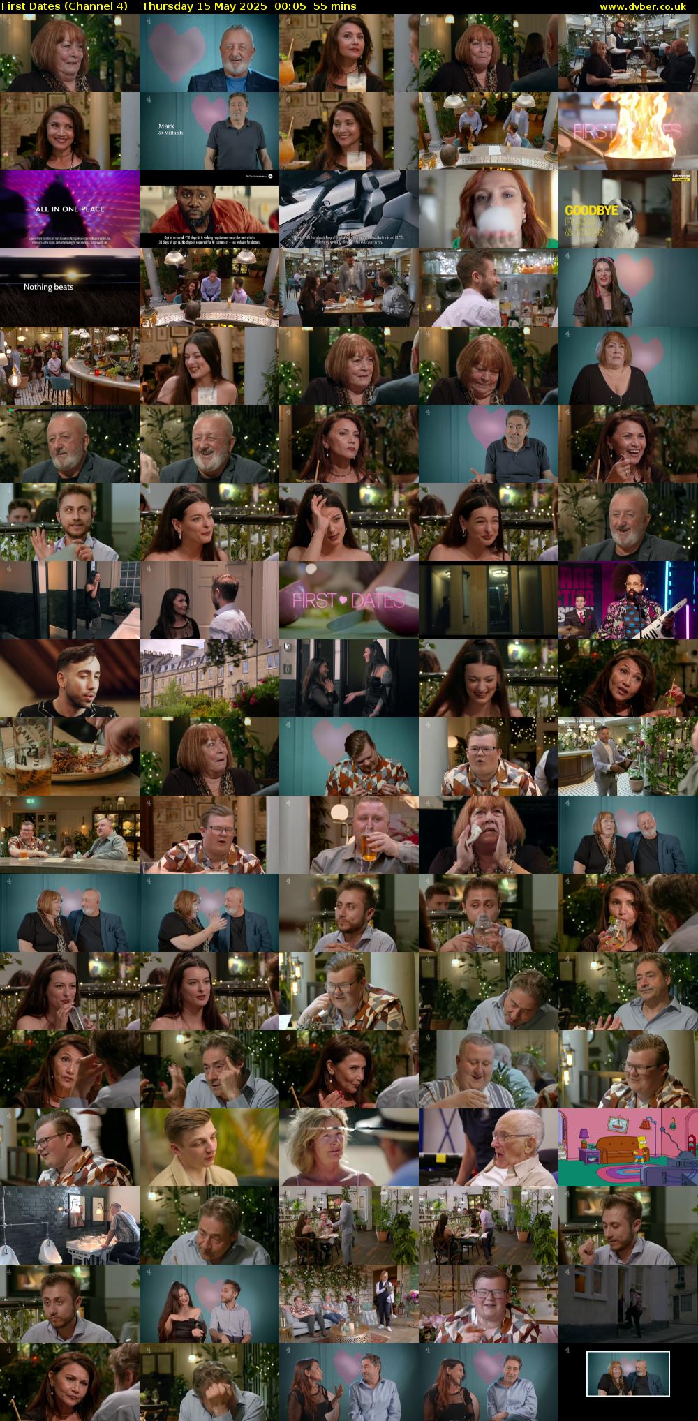 First Dates (Channel 4) Thursday 15 May 2025 00:05 - 01:00