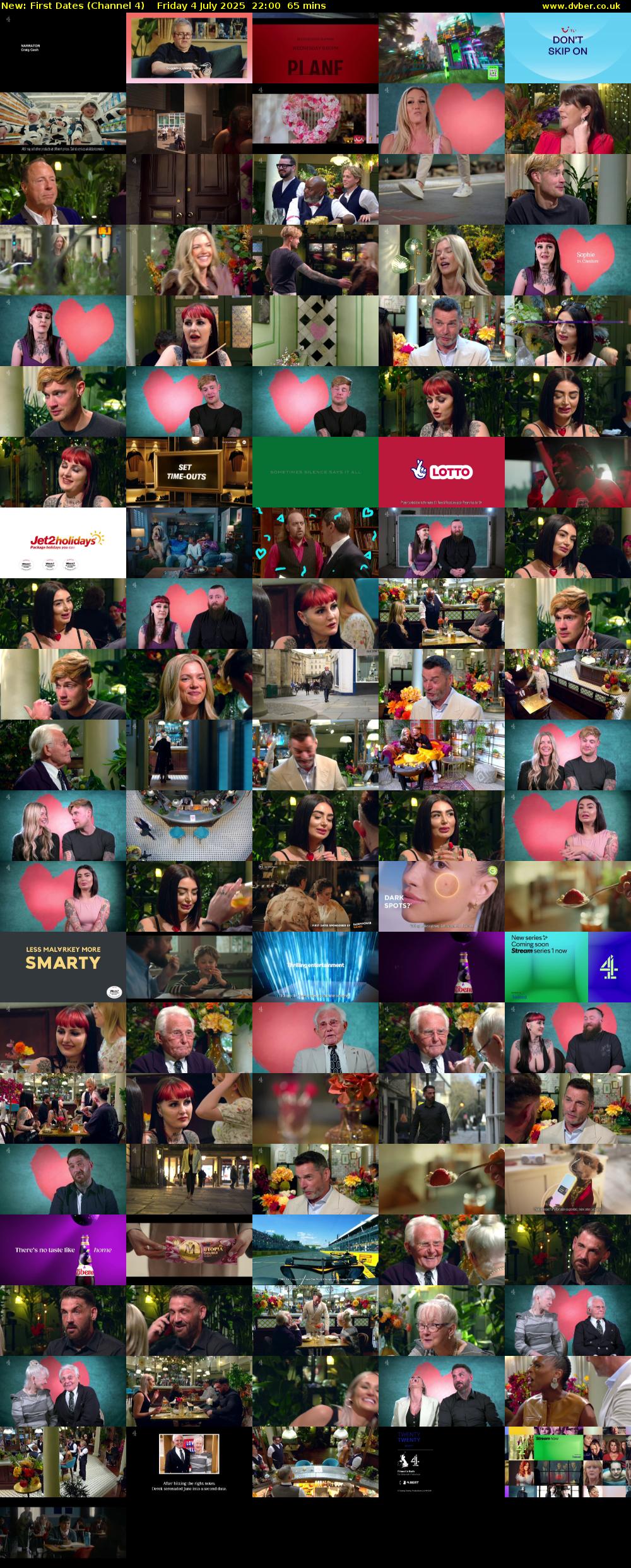 First Dates (Channel 4) Friday 4 July 2025 22:00 - 23:05